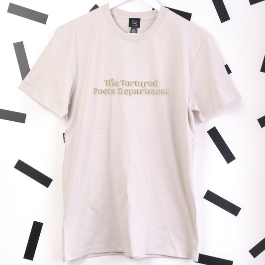 TTPD Taylor Swift Embroidered Bone T-Shirt