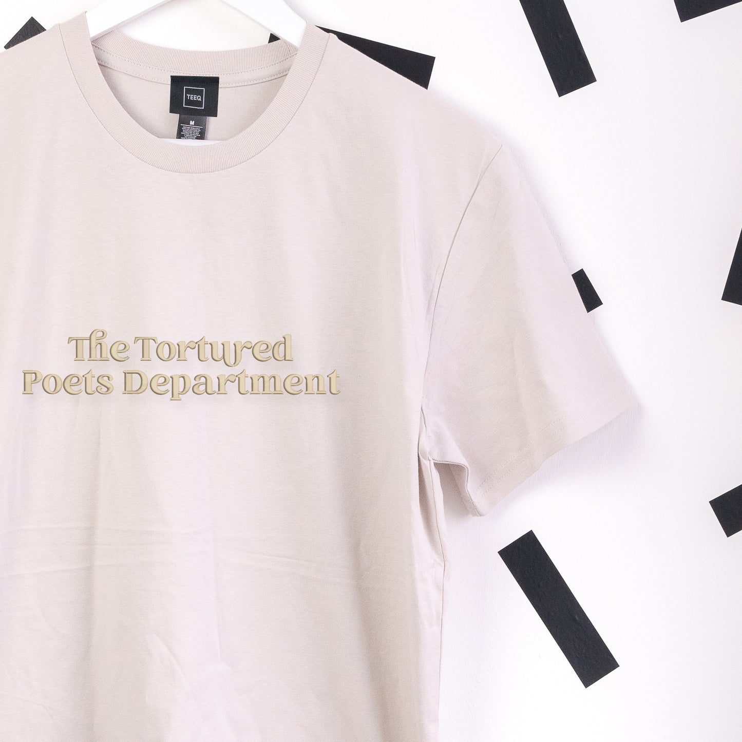 TTPD Taylor Swift Embroidered Bone T-Shirt
