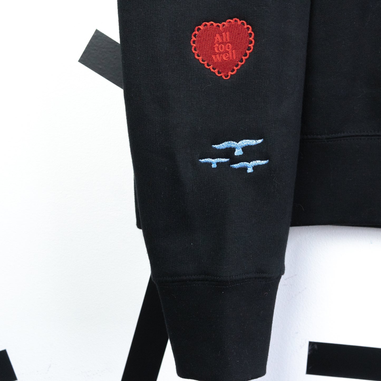 Taylor Swift Era's Embroidered Women's Black Jumper