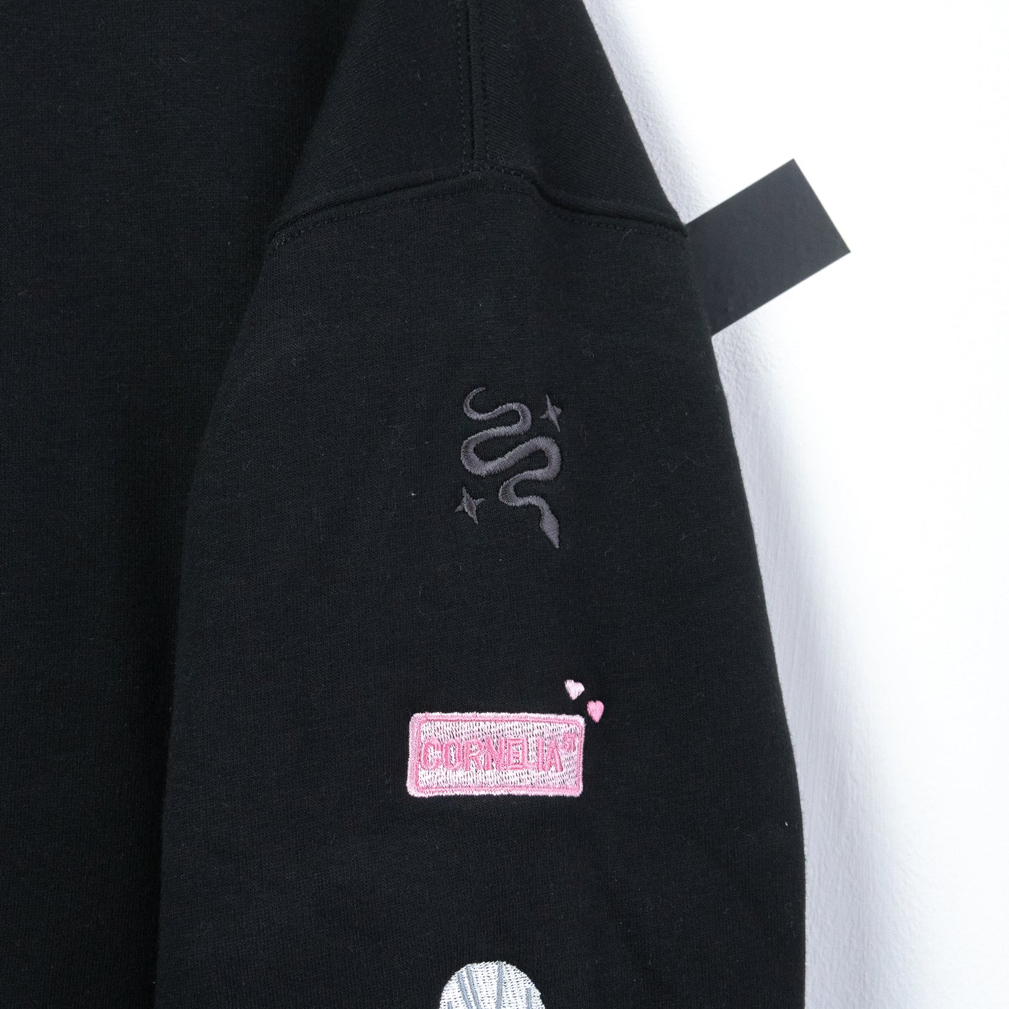Taylor Swift Era's Embroidered Women's Black Jumper