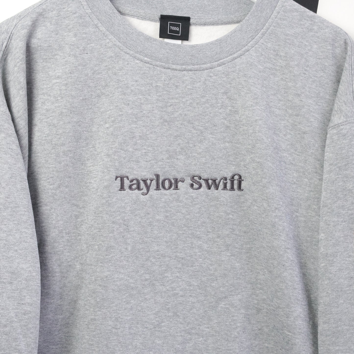 Taylor Swift Era's Embroidered Women's Grey Jumper