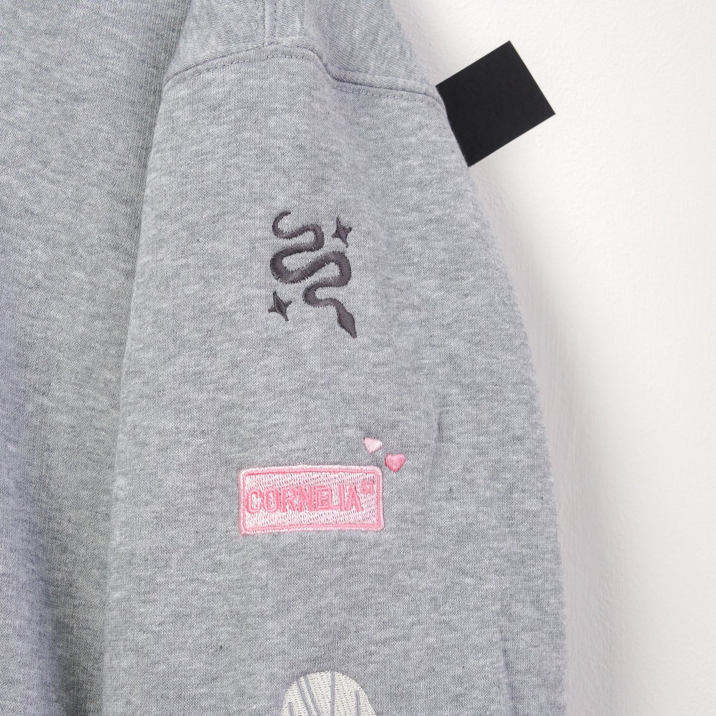 Taylor Swift Era's Embroidered Women's Grey Jumper