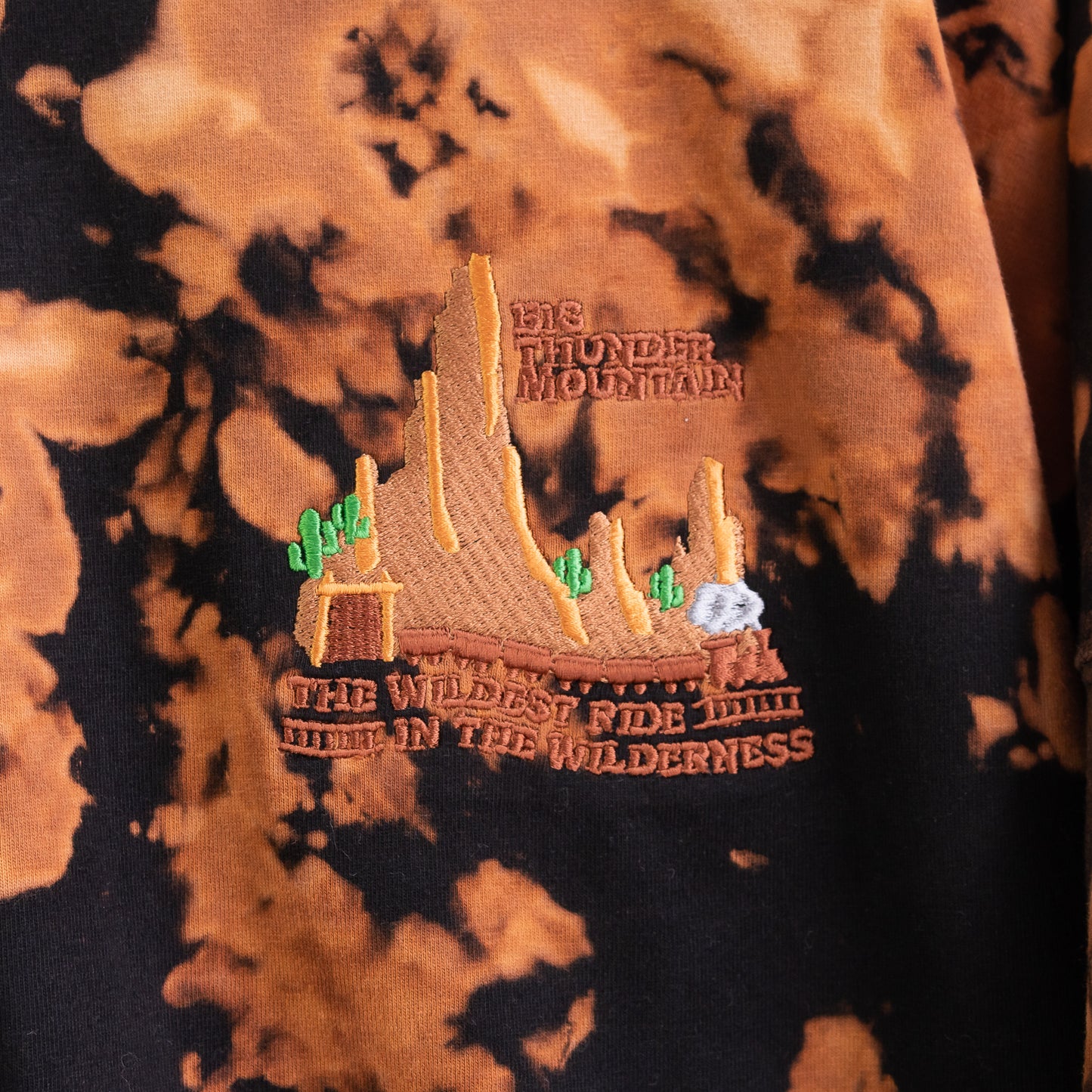 Thunder Mountain Embroidered Tie Dye Jersey