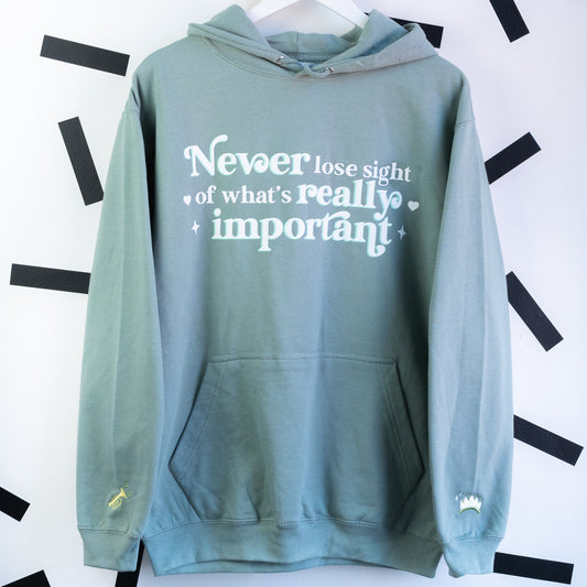 Tiana Embroidered Light Green Hoodie