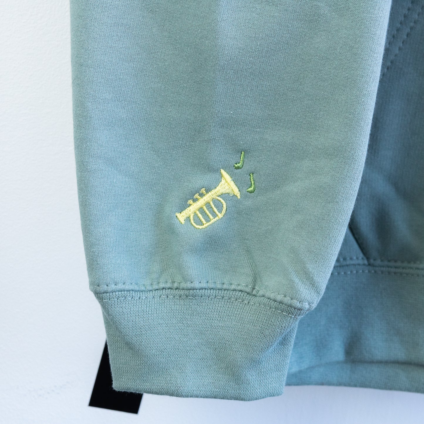 Tiana Embroidered Light Green Hoodie