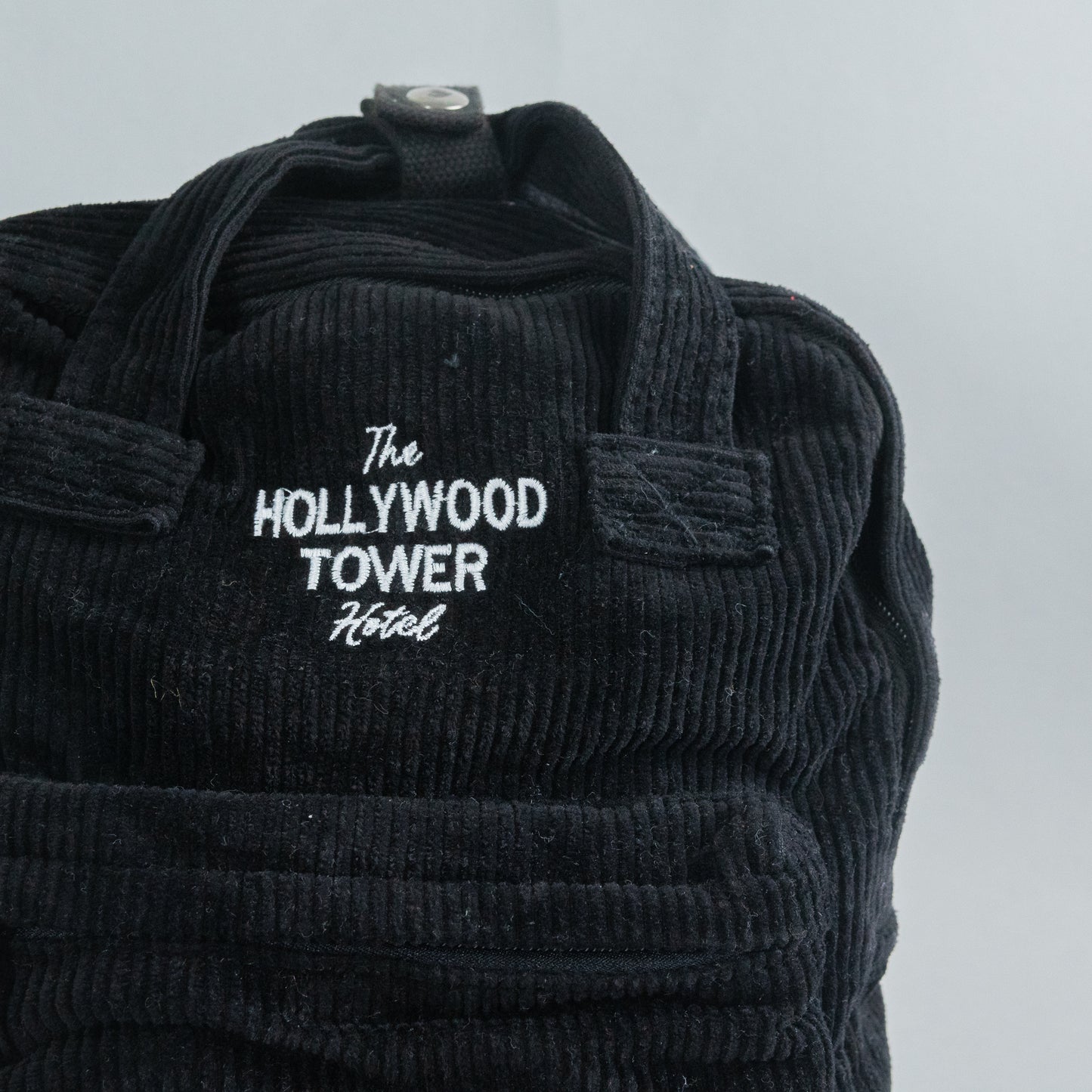 Tower of Terror Embroidered Cord Mini Backpack - Black