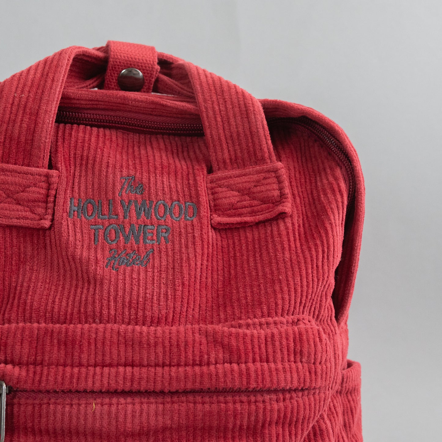 Tower of Terror Embroidered Cord Mini Backpack - Red