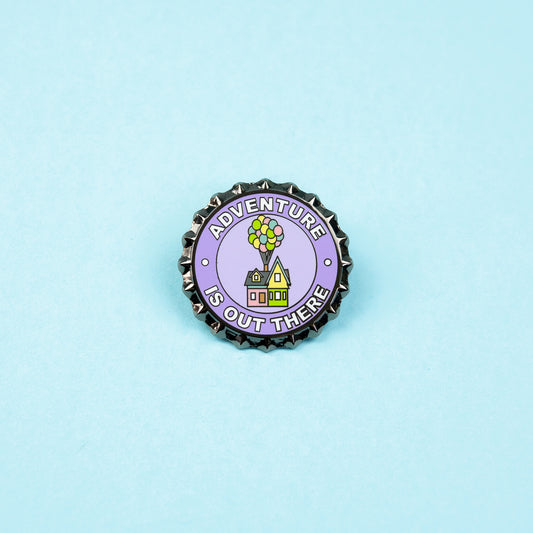 Up "Adventure is out there" Purple Enamel Pin