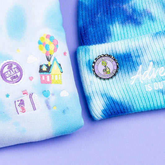 Up "Adventure is out there" Purple Enamel Pin