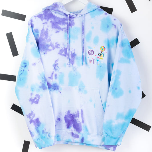 Up "Adventure is out there" Tie Dye Hoodie