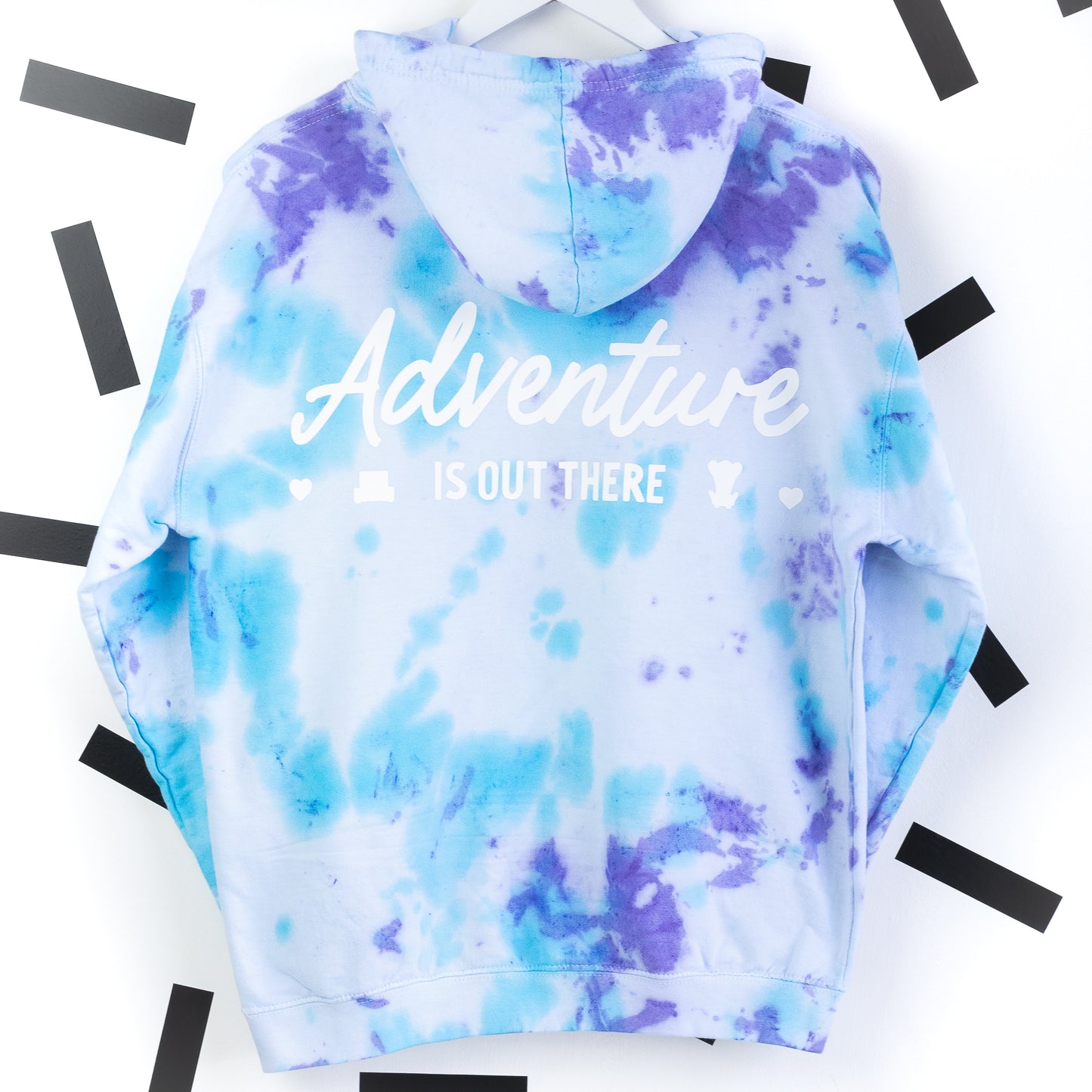 Up "Adventure is out there" Tie Dye Hoodie