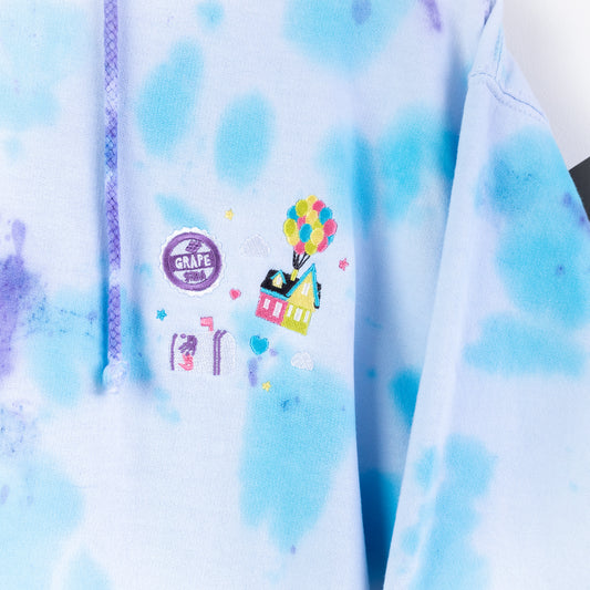 Up "Adventure is out there" Tie Dye Hoodie