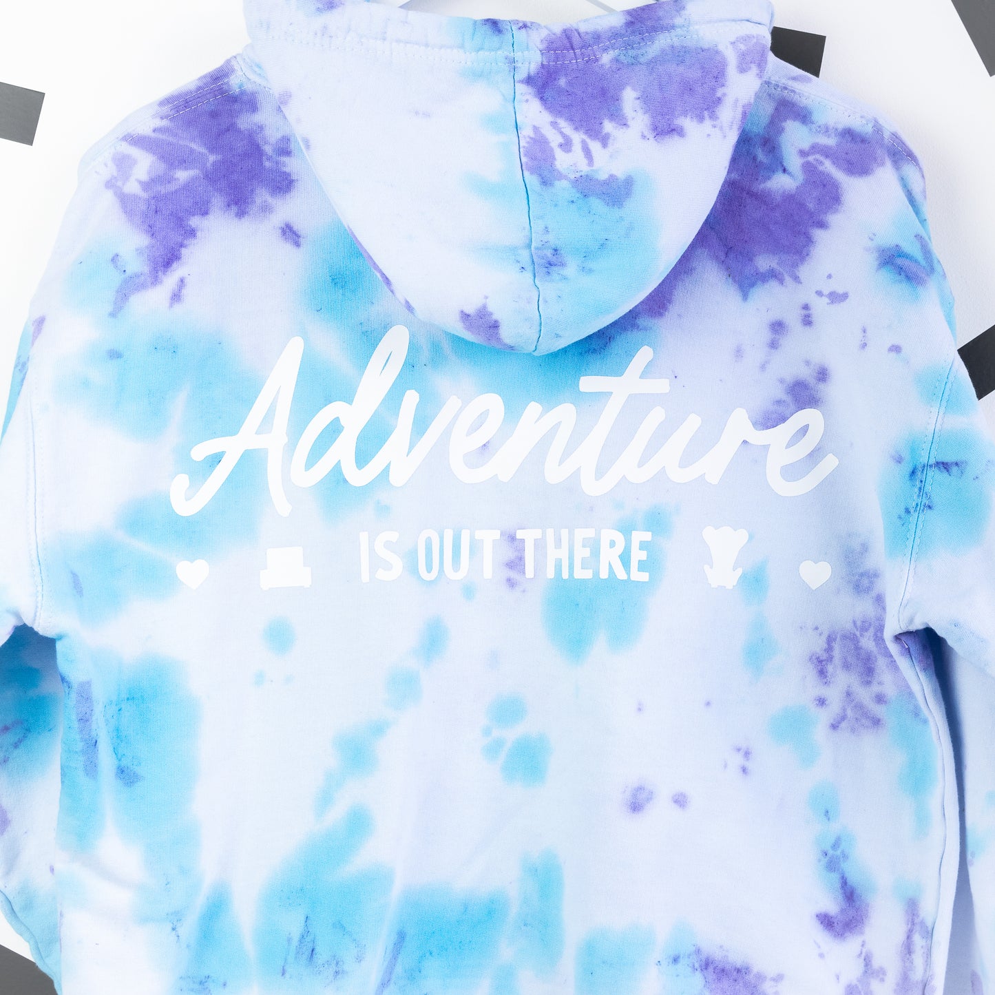 Up "Adventure is out there" Tie Dye Hoodie