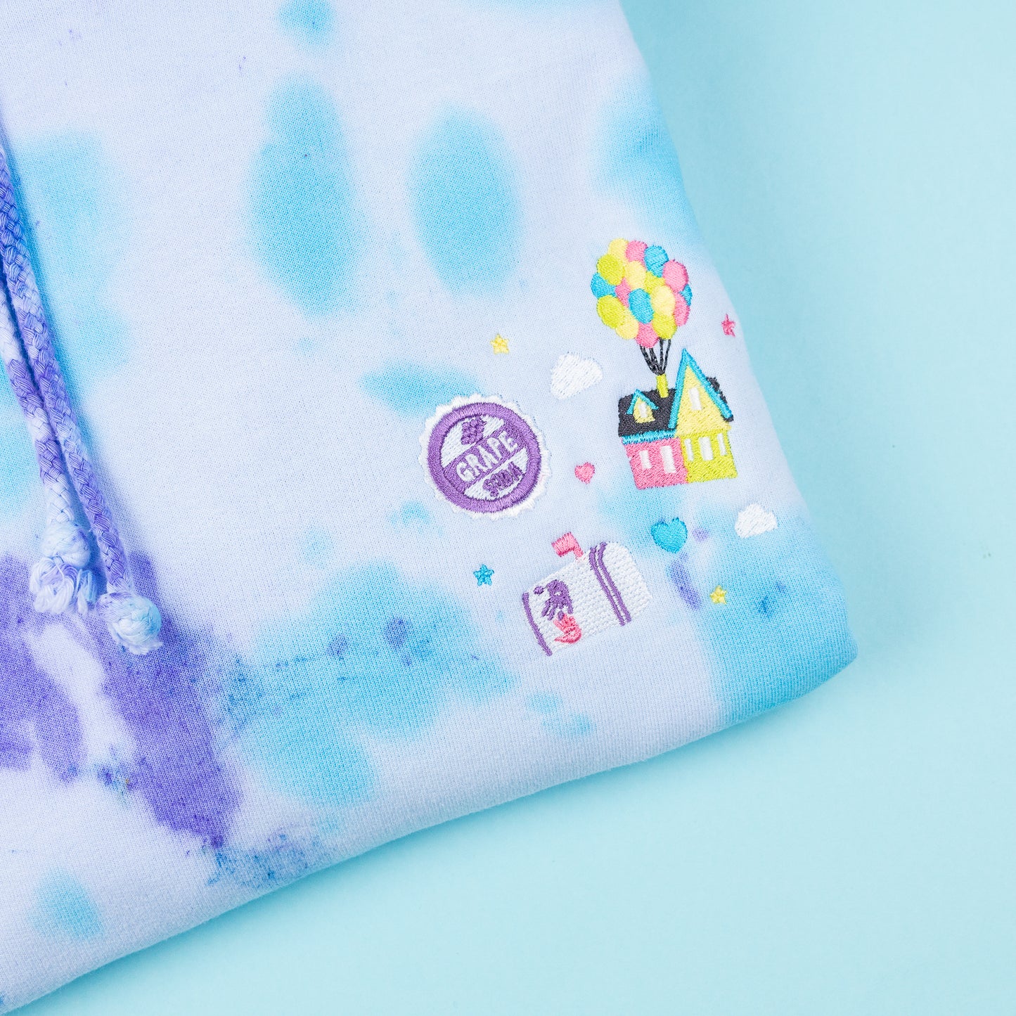 Up "Adventure is out there" Tie Dye Hoodie
