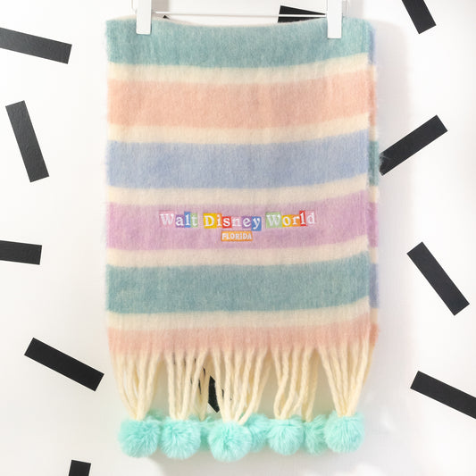 WDW Pastel Embroidered Scarf