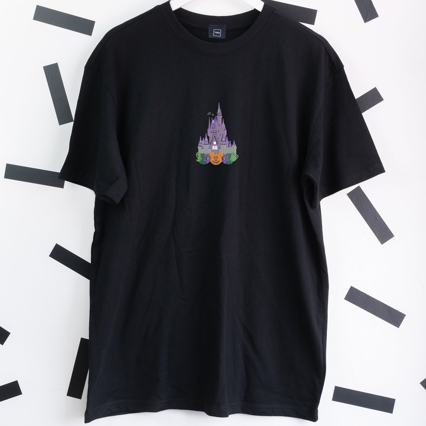 WDW Spooky Castle Oversized T-Shirt - Black