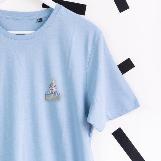 Walt Disney World Castle Embroidered T-Shirt - Blue
