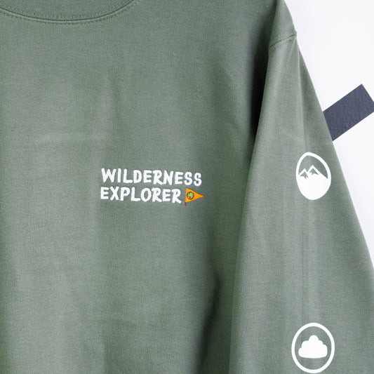 Wilderness Explorer Embroidered Jumper - Green