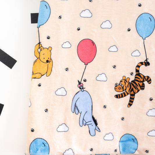 Winnie Balloons Blanket - Cream