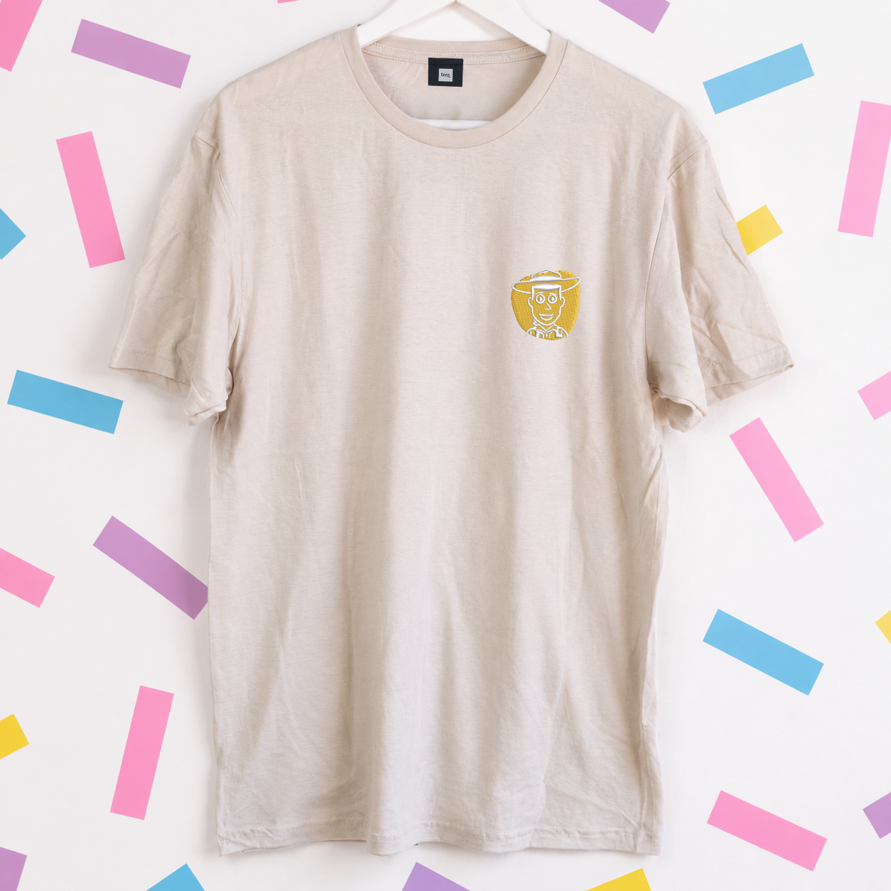 Woody Toy Story Embroidered T-Shirt – Sand