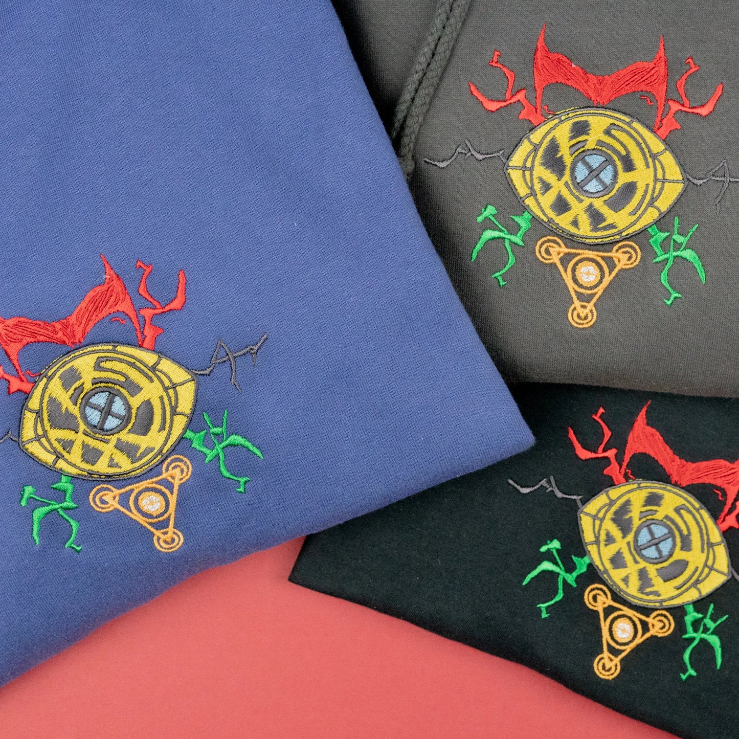 "Multiverse of Madness" Dr Strange Grey Embroidered Hoodie