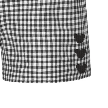 Mickey Black Gingham Shorts