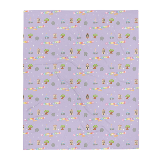 WDW Blanket - Light Purple