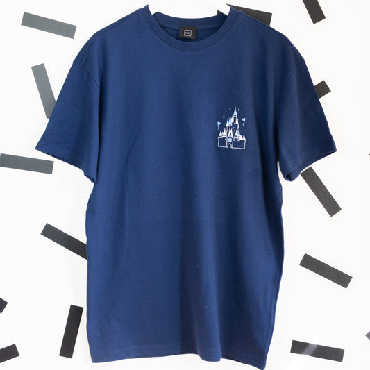 100 Years of Magic Castle Oversized T-Shirt - Blue