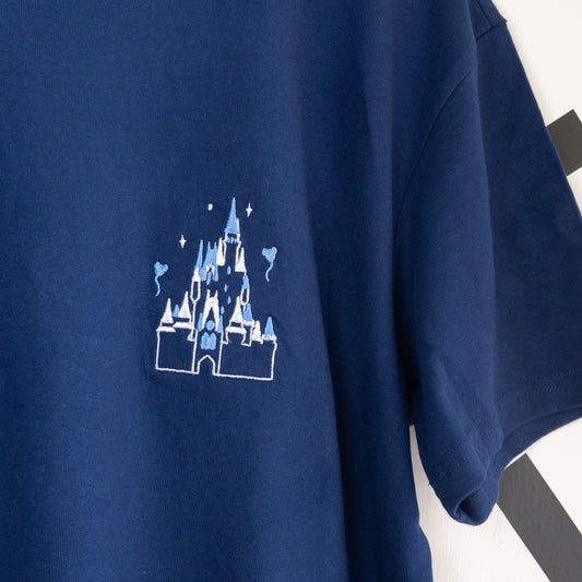 100 Years of Magic Castle Oversized T-Shirt - Blue