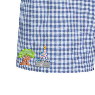 Walt Disney World Blue Gingham Shorts
