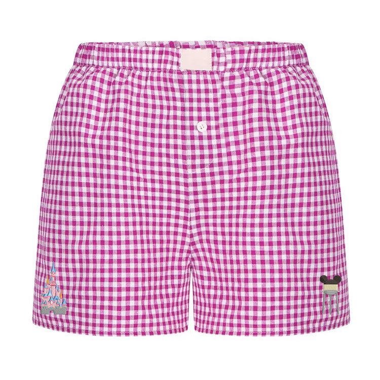 Disneyland Paris Pink Gingham Shorts
