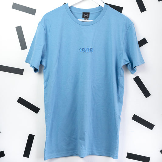 1989 Taylor Swift Embroidered Blue T-Shirt