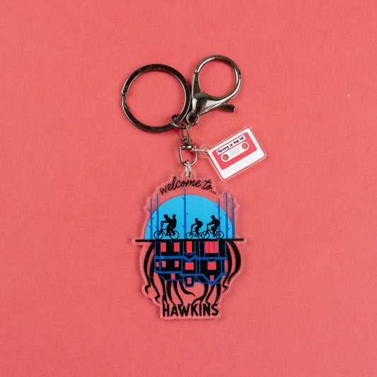 "Welcome to Hawkins" Keyring