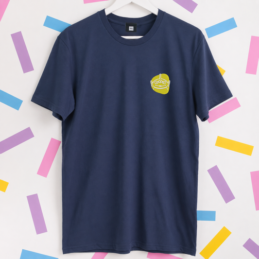 Alien Toy Story Embroidered T-Shirt - Navy