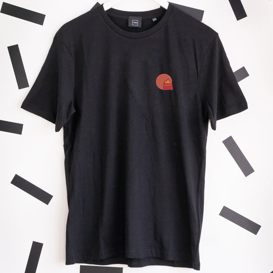Anger Embroidered T-Shirt - Black