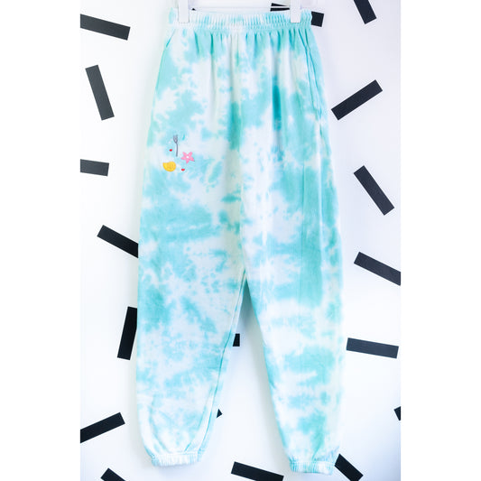 Ariel Embroidered Tie Dye Joggers