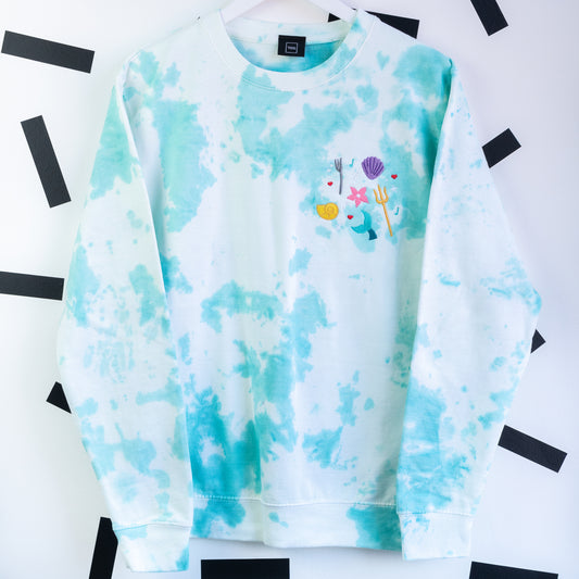 Ariel Embroidered Tie Dye Jumper