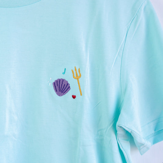 Ariel Embroidered T-Shirt - Mint