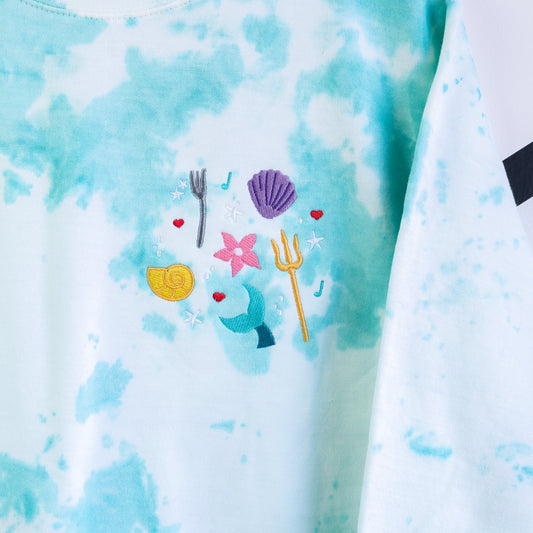 Ariel Embroidered Tie Dye Jumper