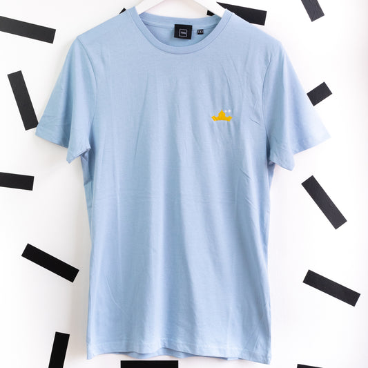 Aurora Embroidered T-Shirt - Light Blue