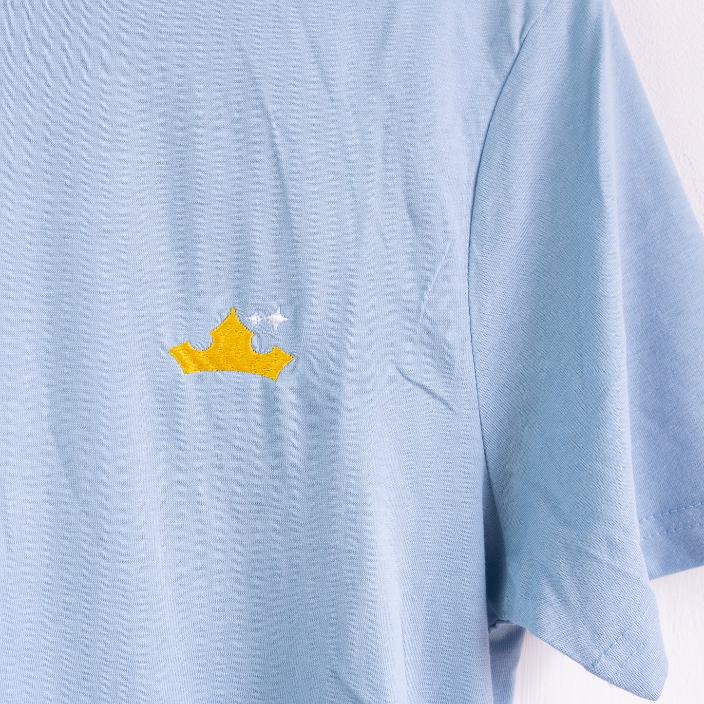 Aurora Embroidered T-Shirt - Light Blue