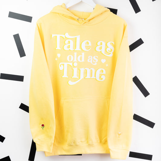 Belle Embroidered Yellow Hoodie