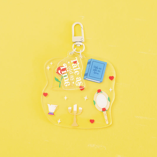Belle "Tale As Old As Time" Keyring