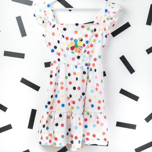 Bing Bong Polka Dot Embroidered Dress