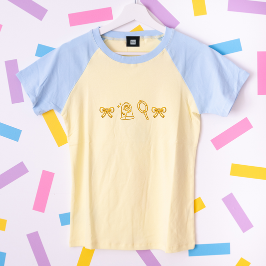 Belle Embroidered Ringer Women's T-Shirt
