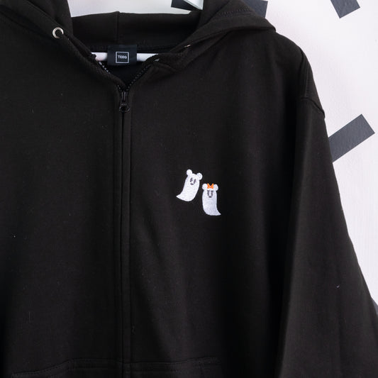 Boo To You Mickey & Minnie Ghosts Zip Up Hoodie