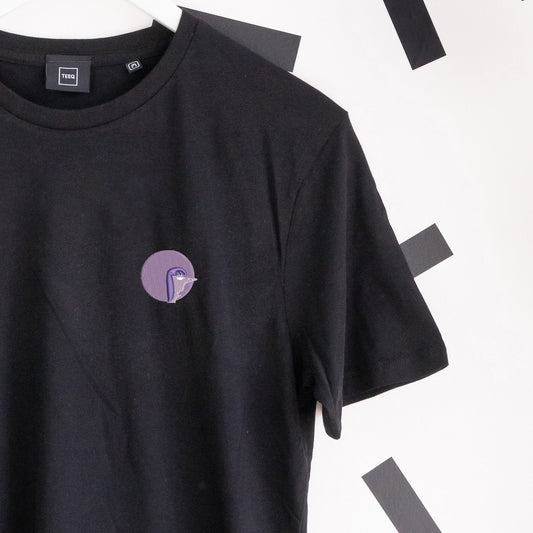 Ennui Embroidered T-Shirt - Black