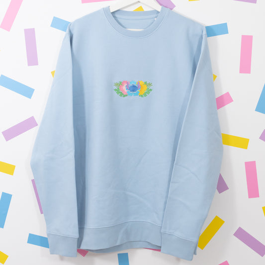 Sample - Stitch Floral Embroidered Jumper