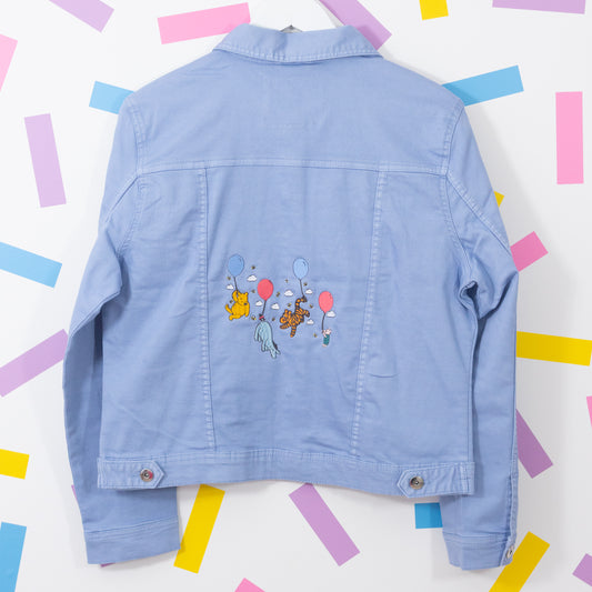 Winnie Balloons Embroidered Women's Denim Jacket
