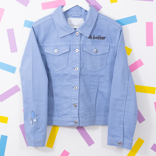 Winnie Balloons Embroidered Women's Denim Jacket